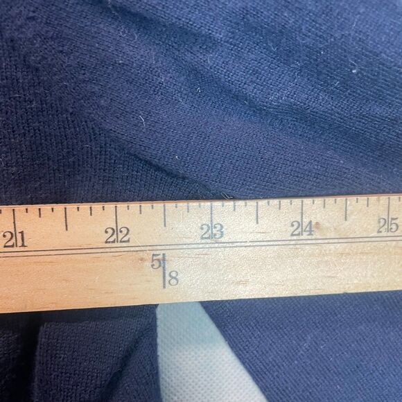 Brooks Brothers Sweater Men XL Navy Blue Quarter Zip Pullover Long Sleeve Casual - Picture 7 of 7